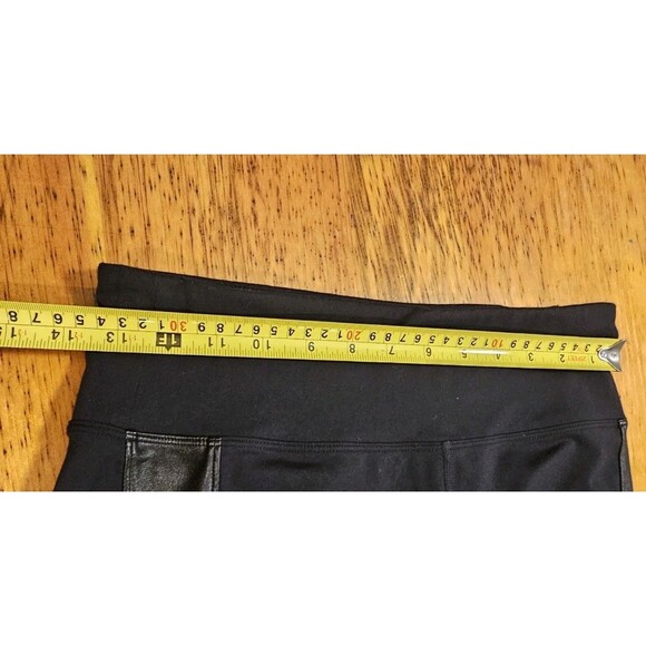 Athleta Leggings Womens Black Faux Leather Tux Metro Athleisure Pants Medium M - Picture 6 of 11
